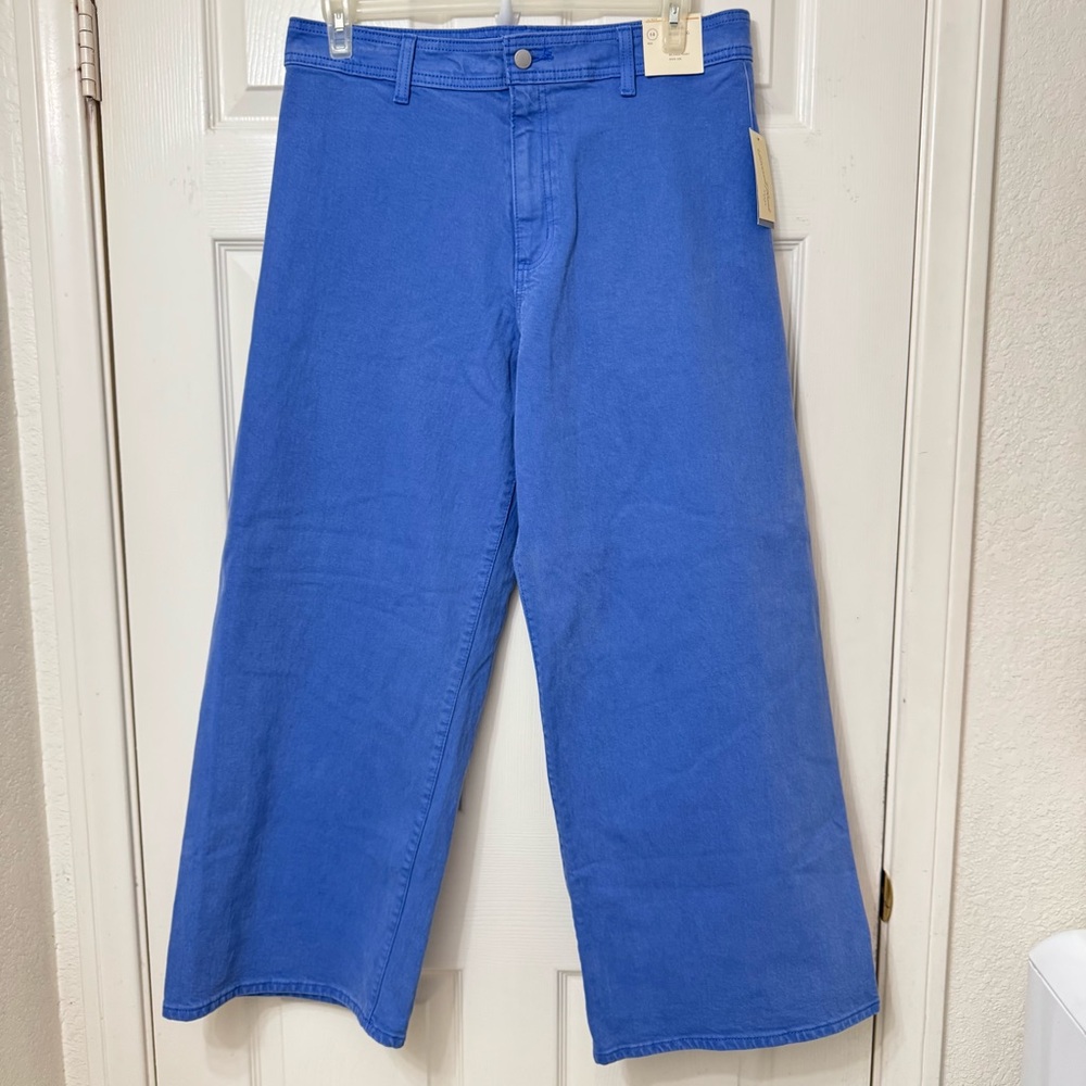 Universal Thread Sailor Wide-Leg Jeans Women’s Size 14 Faded Blue Wash High Rise